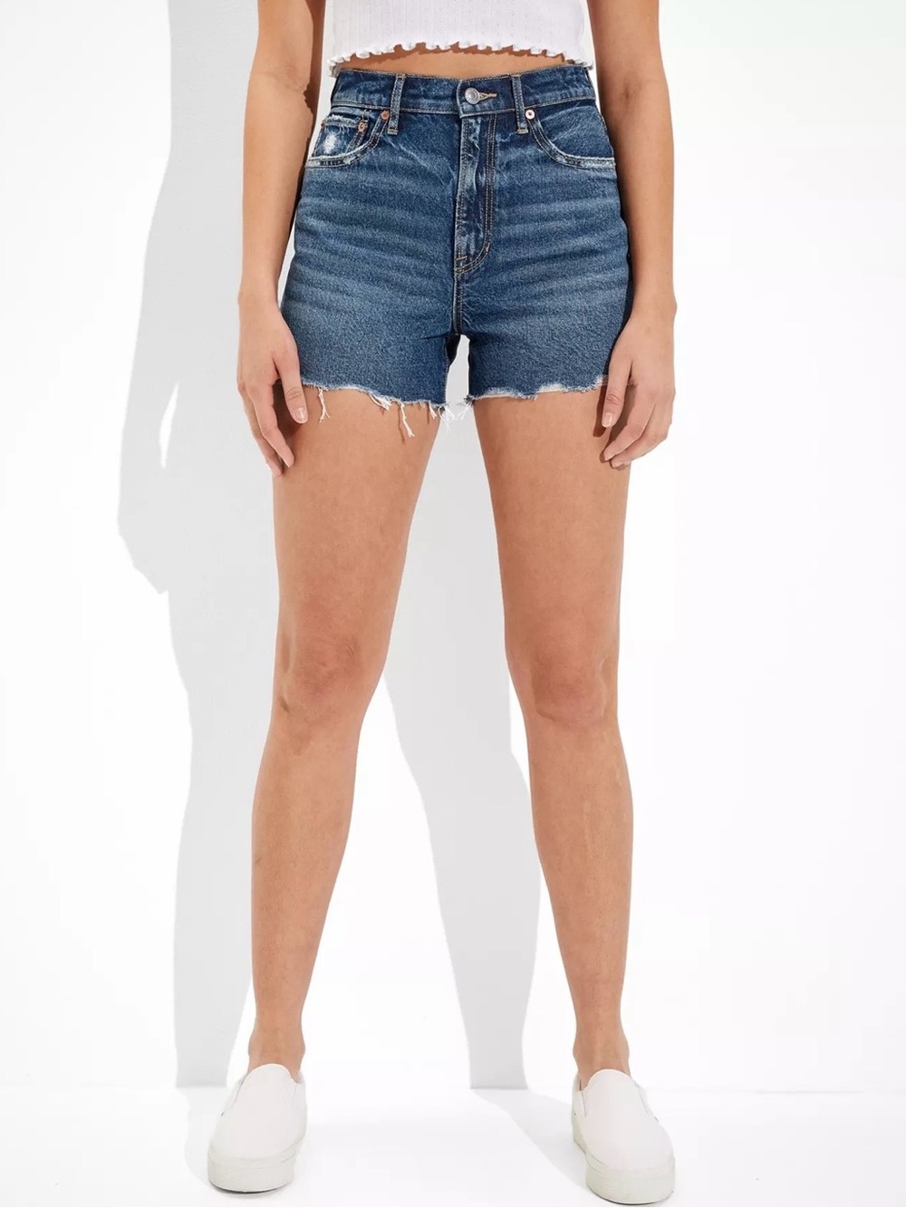American Eagle Highest Rise 90s Boyfriend Denim Shorts Size 14
